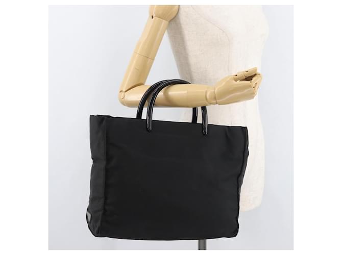 PRADA Hand Bag Nylon Black Silver - vista 23