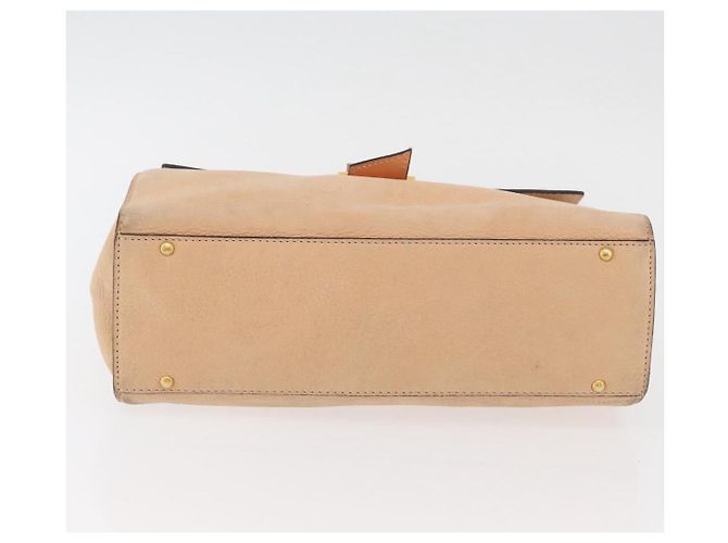 Céline CELINE Hand Bag Leather Beige Gold - vista 10