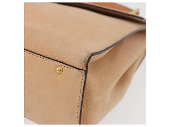 Céline CELINE Hand Bag Leather Beige Gold - vista 12