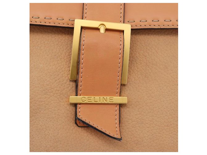 Céline CELINE Hand Bag Leather Beige Gold - vista 15