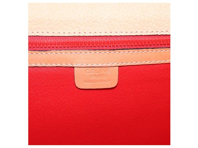 Céline CELINE Hand Bag Leather Beige Gold - vista 17