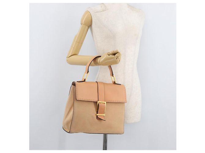 Céline CELINE Hand Bag Leather Beige Gold - vista 24