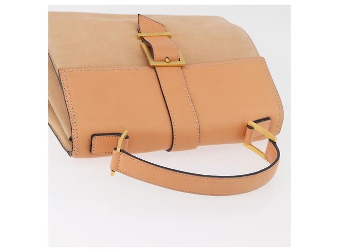 Céline CELINE Hand Bag Leather Beige Gold - vista 7