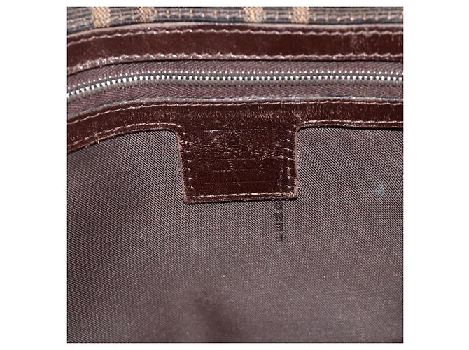 FENDI Zucca Canvas Mamma Baguette Tote Bag Black Brown - vista 10
