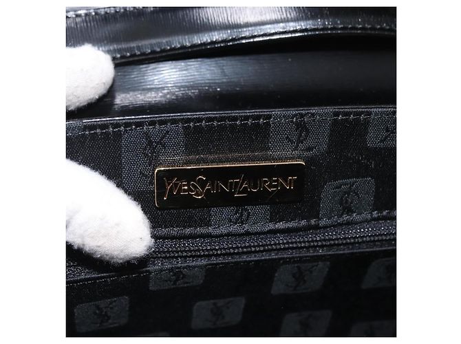 SAINT LAURENT Hand Bag Leather 2way Black Gold - vista 17