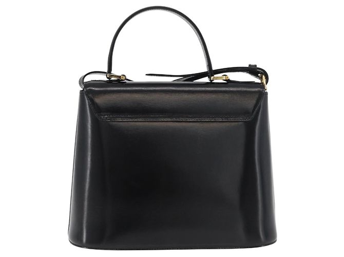 SAINT LAURENT Hand Bag Leather 2way Black Gold - vista 3