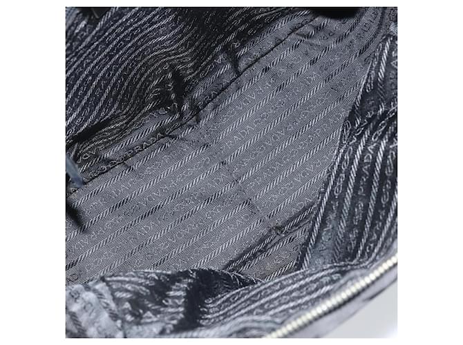 PRADA Hand Bag Nylon Black Silver - vista 11