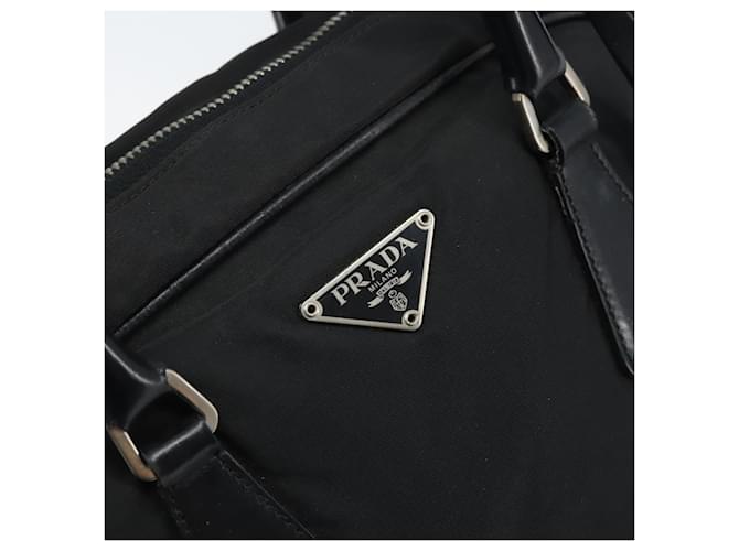 PRADA Hand Bag Nylon Black Silver - vista 17