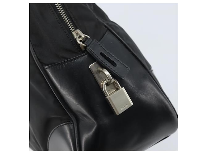 PRADA Hand Bag Nylon Black Silver - vista 18