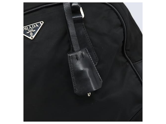 PRADA Hand Bag Nylon Black Silver - vista 19
