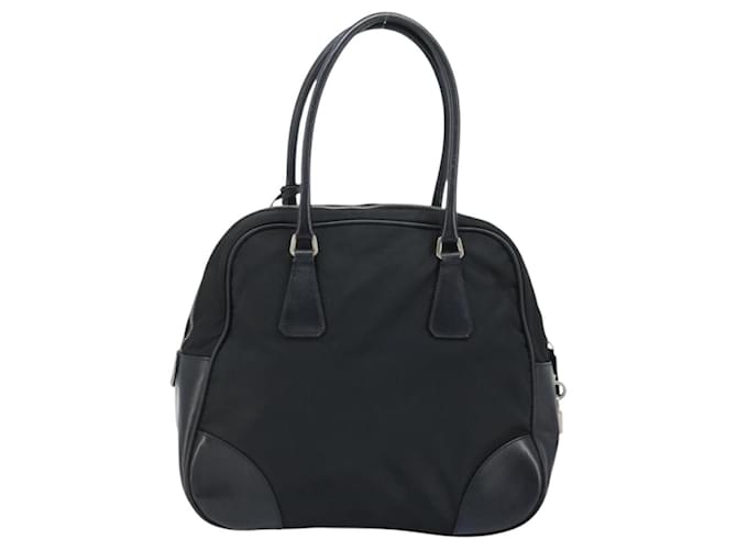PRADA Hand Bag Nylon Black Silver - vista 2