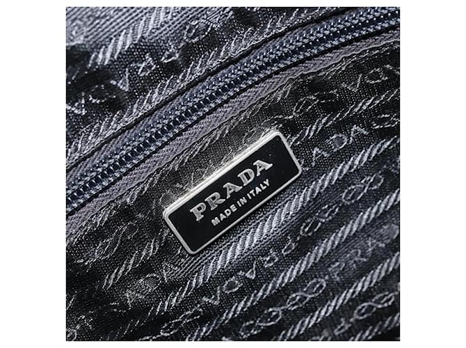 PRADA Hand Bag Nylon Black Silver - vista 20