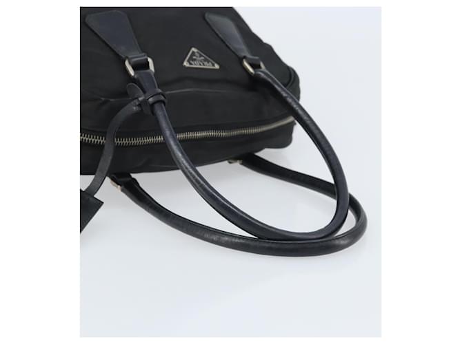 PRADA Hand Bag Nylon Black Silver - vista 7