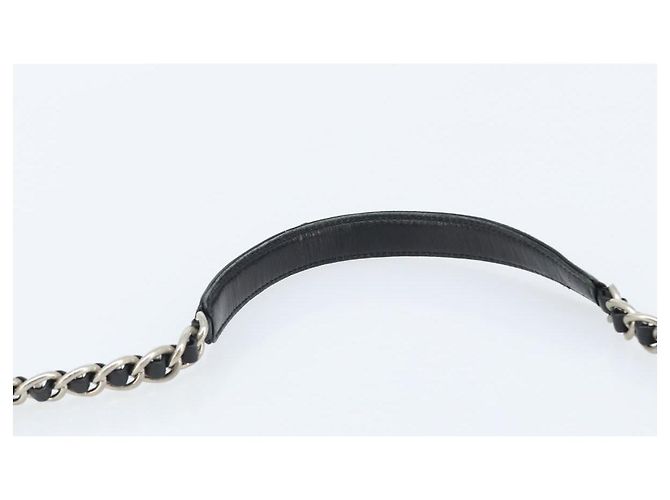 PRADA Schultertasche mit Kette Nylon Schwarz Gold - Ansicht 8