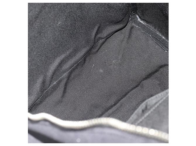 SAINT LAURENT Backpack Canvas Black Silver - vista 23
