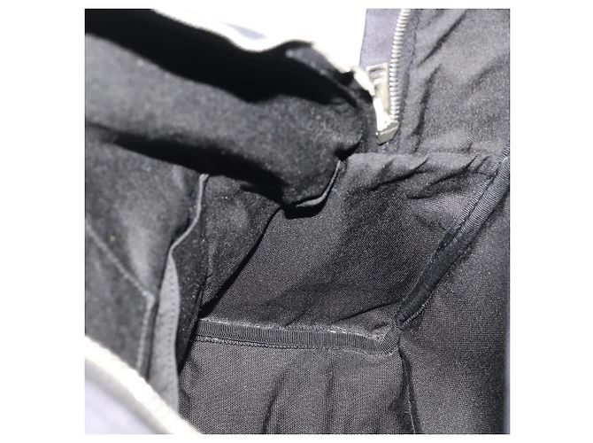 SAINT LAURENT Backpack Canvas Black Silver - vista 25