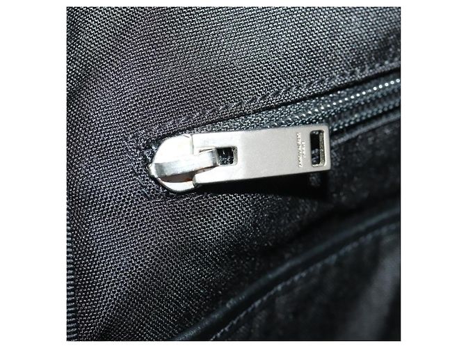 SAINT LAURENT Backpack Canvas Black Silver - vista 27