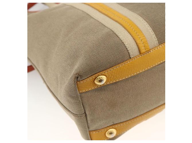 PRADA Hand Bag Logo jacquard 2way Beige Gold - vista 15