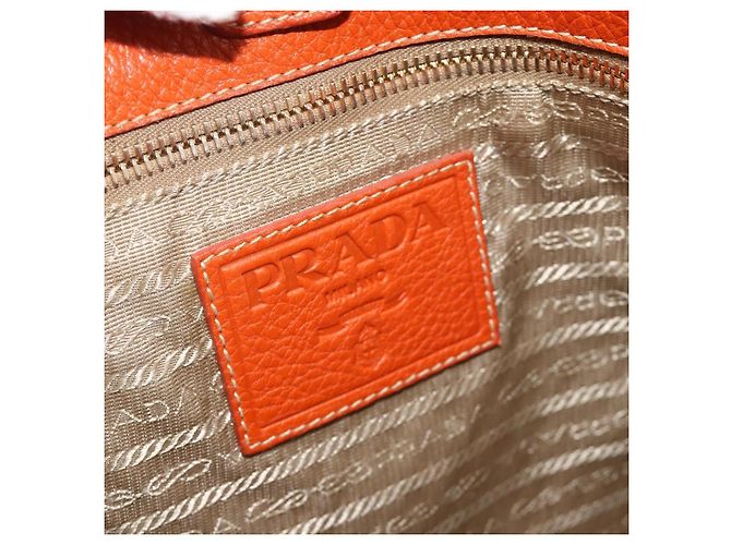 PRADA Hand Bag Logo jacquard 2way Beige Gold - vista 17