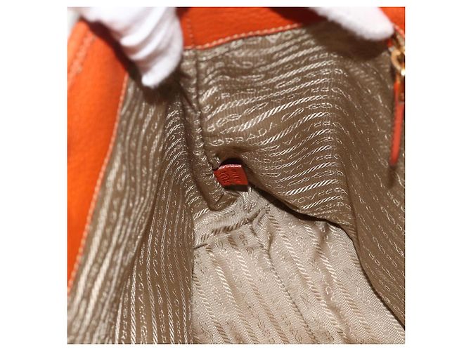 PRADA Hand Bag Logo jacquard 2way Beige Gold - vista 20