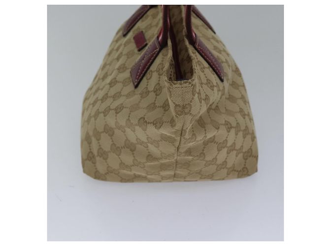 GUCCI GG Canvas Sherry Line Shoulder Bag Beige Red - vista 3