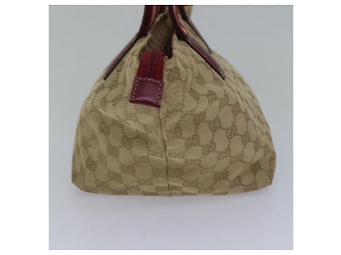 GUCCI GG Canvas Sherry Line Shoulder Bag Beige Red - vista 4