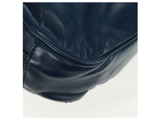 Céline CELINE Hand Bag Leather Navy Gold - vista 12