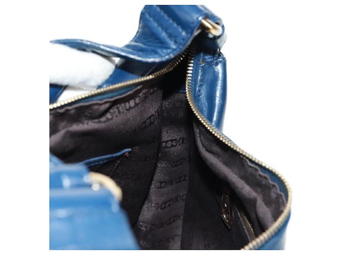 Céline CELINE Hand Bag Leather Navy Gold - vista 18