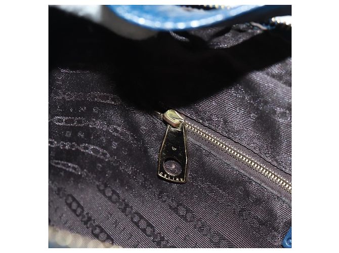 Céline CELINE Hand Bag Leather Navy Gold - vista 21