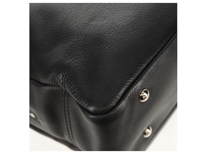 SAINT LAURENT Shoulder Bag Leather Black Silver 227747 - vista 12