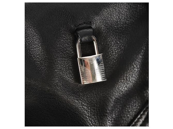 SAINT LAURENT Shoulder Bag Leather Black Silver 227747 - vista 14