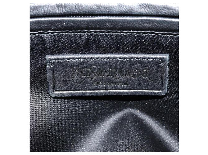 SAINT LAURENT Shoulder Bag Leather Black Silver 227747 - vista 17