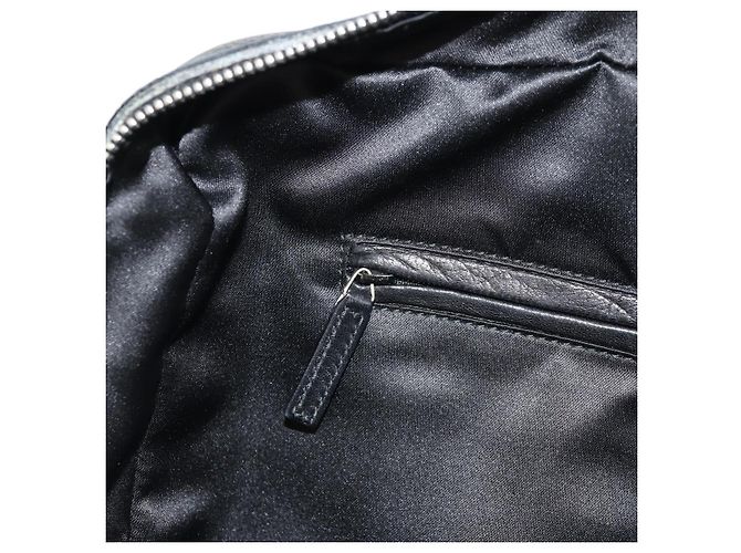SAINT LAURENT Shoulder Bag Leather Black Silver 227747 - vista 22