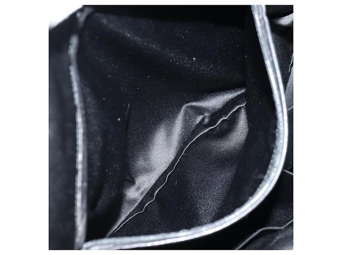 SAINT LAURENT Shoulder Bag Leather Black Silver 227747 - vista 23