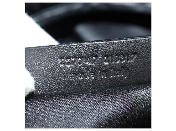 SAINT LAURENT Shoulder Bag Leather Black Silver 227747 - vista 24