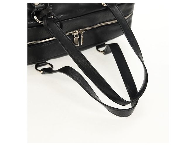 SAINT LAURENT Shoulder Bag Leather Black Silver 227747 - vista 7