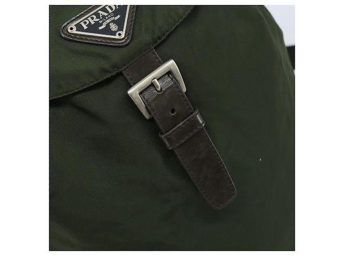 PRADA Rucksack Nylon Khaki Silver - Ansicht 17