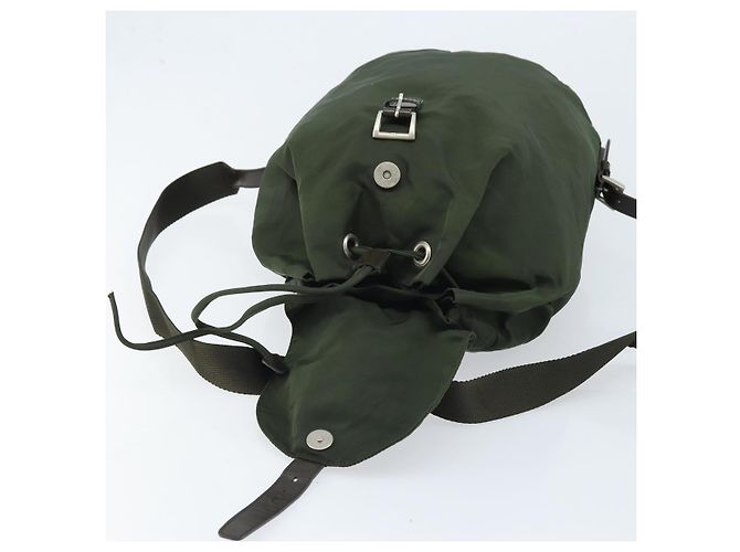 PRADA Rucksack Nylon Khaki Silver - Ansicht 18