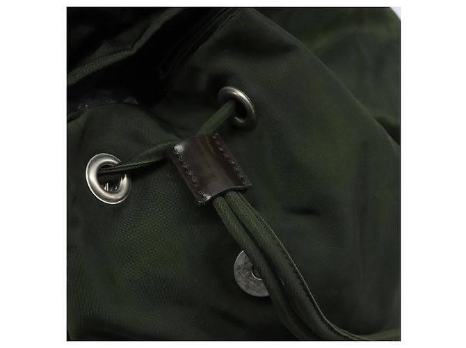PRADA Rucksack Nylon Khaki Silver - Ansicht 19