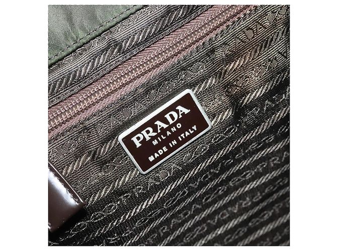 PRADA Rucksack Nylon Khaki Silver - Ansicht 20