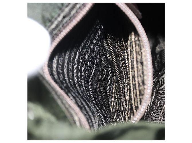 PRADA Rucksack Nylon Khaki Silver - Ansicht 25