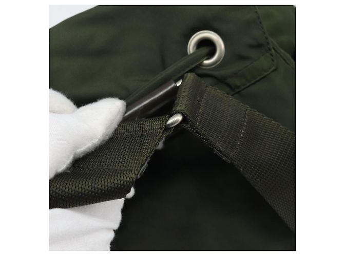PRADA Rucksack Nylon Khaki Silver - Ansicht 7