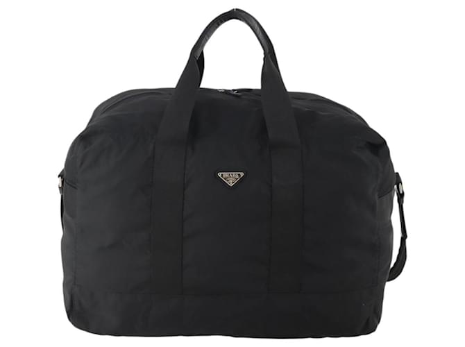 PRADA Boston Bag Nylon 2way Black Silver - vista 2