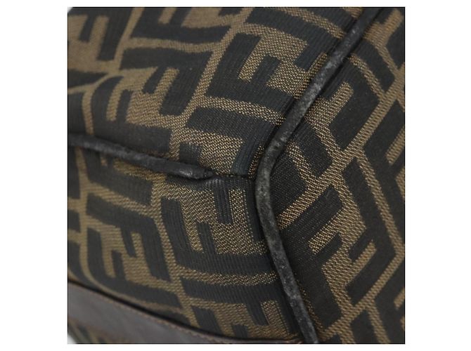 FENDI Zucca Canvas Hand Bag Black Gold - vista 10