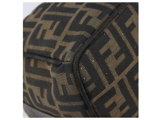 FENDI Zucca Canvas Hand Bag Black Gold - vista 12