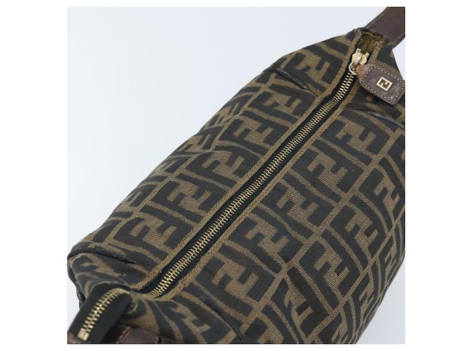 FENDI Zucca Canvas Hand Bag Black Gold - vista 14