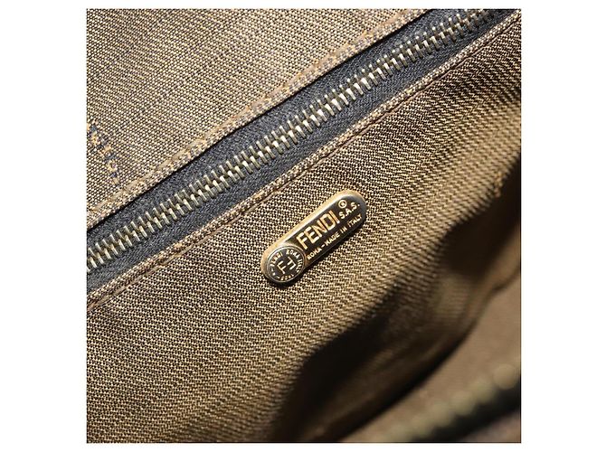 FENDI Zucca Canvas Hand Bag Black Gold - vista 17
