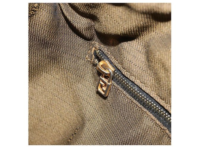 FENDI Zucca Canvas Hand Bag Black Gold - vista 21