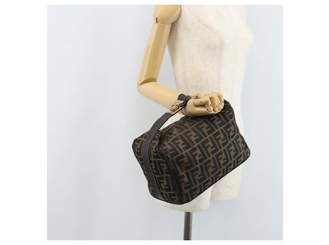 FENDI Zucca Canvas Hand Bag Black Gold - vista 24