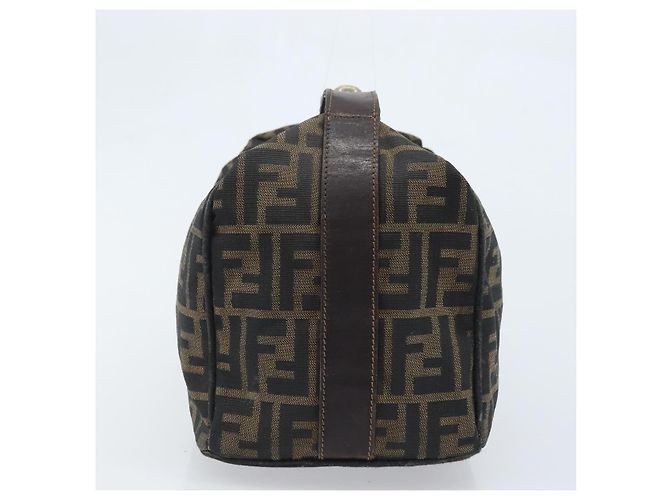 FENDI Zucca Canvas Hand Bag Black Gold - vista 5